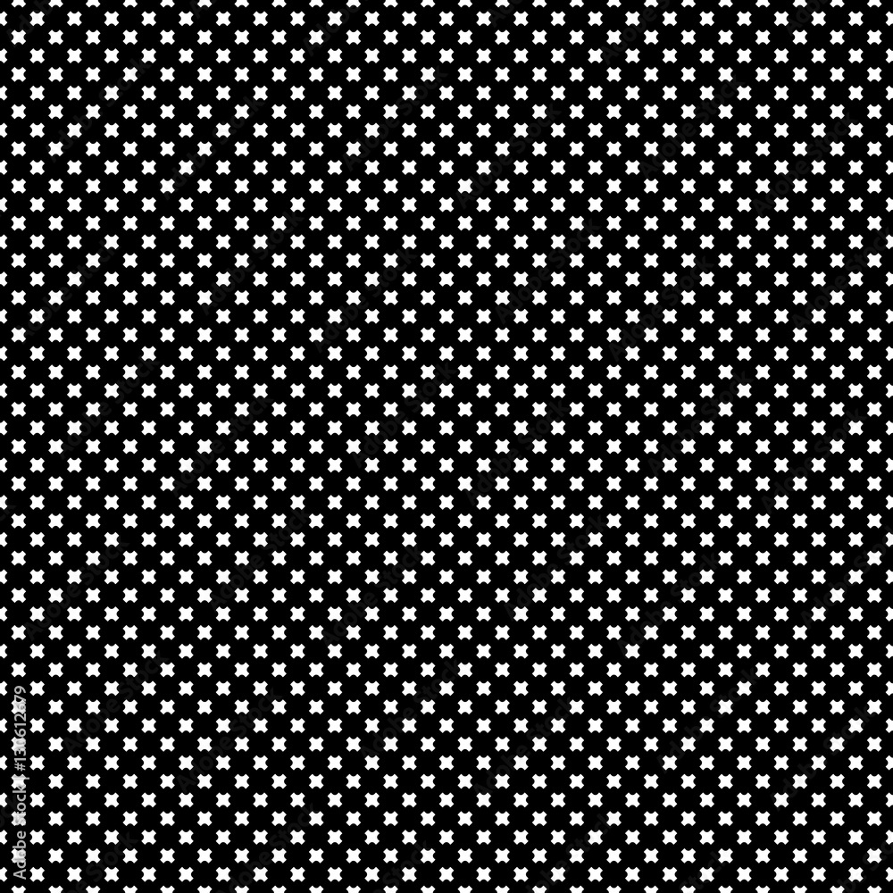 Vector monochrome seamless pattern, geometric minimalist texture with crosses, black & white backdrop. Modern abstract repeat background. Design element for prints, decoration, digital, web, textile Vector monochrome seamless pattern, geometric minimalist texture with crosses, black & white backdrop. Modern abstract repeat background. Design element for prints, decoration, digital, web, textile