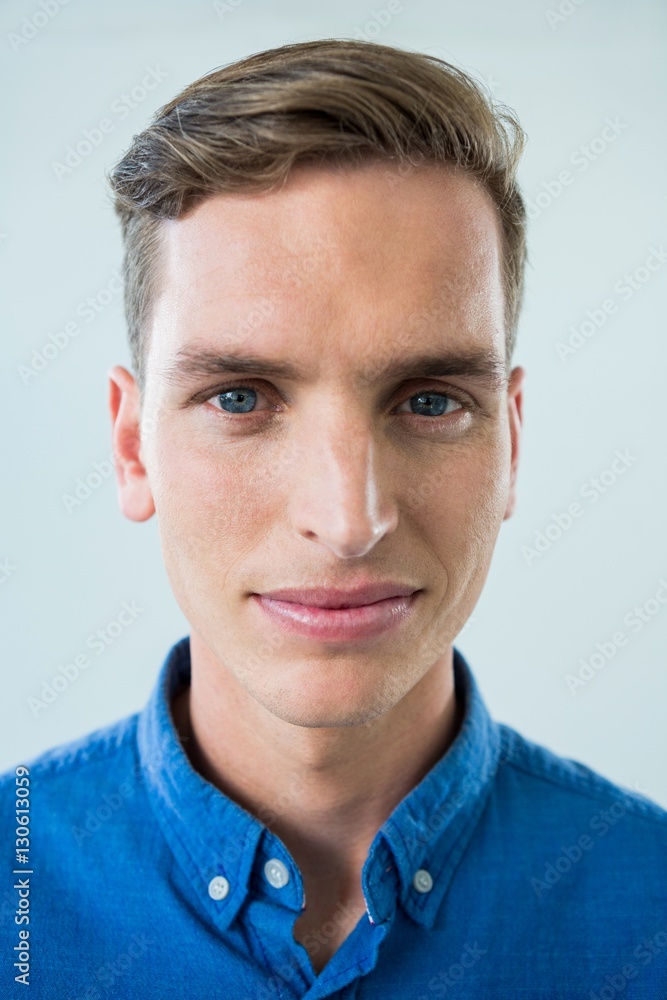 Fototapeta premium Close-up of smiling man