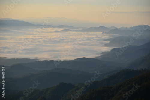 Landscape mountain view at Chiang Mai Thailand