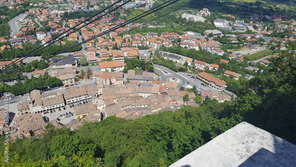 View from San Marino at italy