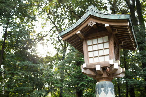 lantern in Japanese temple © leungchopan