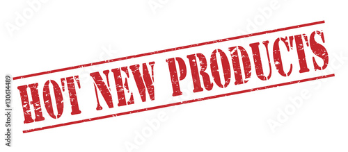 hot new products red stamp on white background
