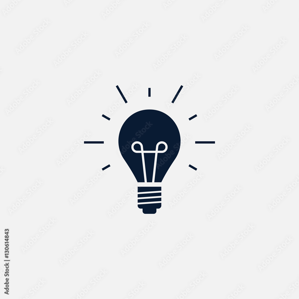 Idea bulb icon simple illustration Idea bulb icon simple illustration