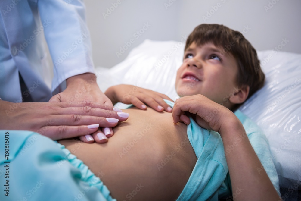 Female doctor examining patient Female doctor examining patient