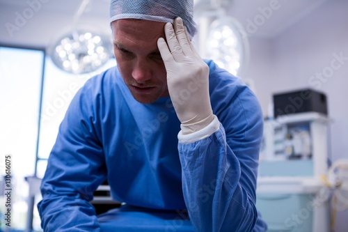Male surgeon in operation room