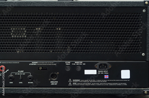 KHONKAEN, THAILAND - December 15, 2016: Marshall amplifier JCM2000 TSL60. Marshall was founded by drum shop owner and drummer Jim Marshall, and is now based in Bletchley, Milton Keynes. photo