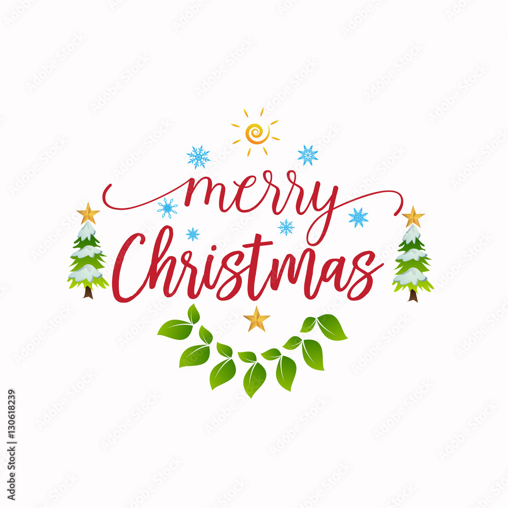Merry Christmas vector text design Merry Christmas vector text design