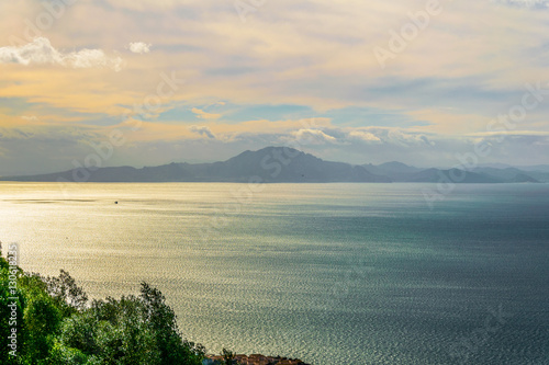View of morocco from top of Gibraltar