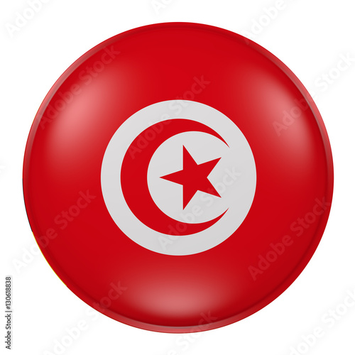 Tunisia button on white background Free Download Tunisia button on white background - GFXLoad