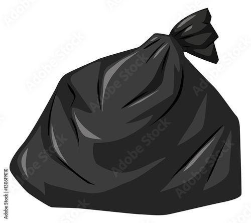 Rubbish bag in black color