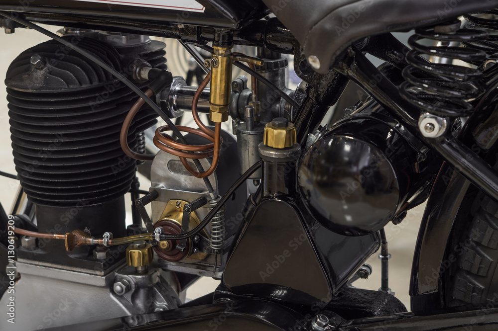 Fototapeta premium old motorcycle engine