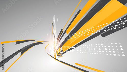 Abstract graphic design, a sense of science and technology background.