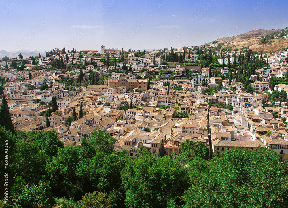 panorama miasta Andaluzja Hiszpania