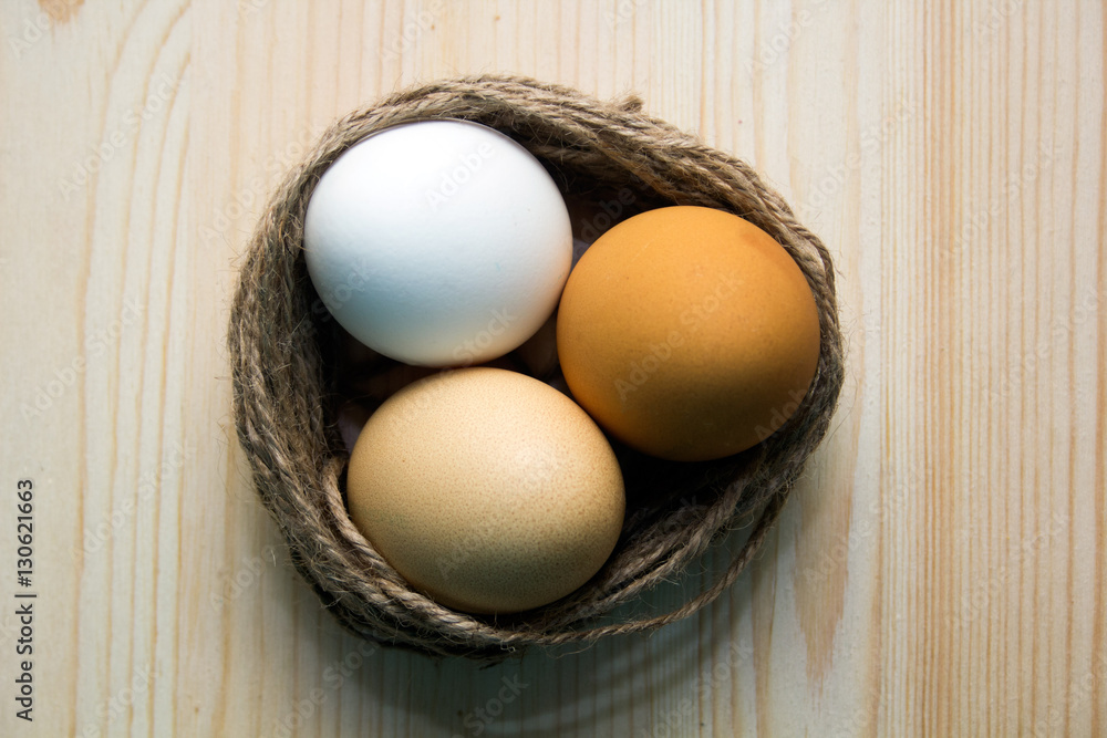 fresh eggs on a wooden background. Easter concept. fresh eggs on a wooden background. Easter concept.