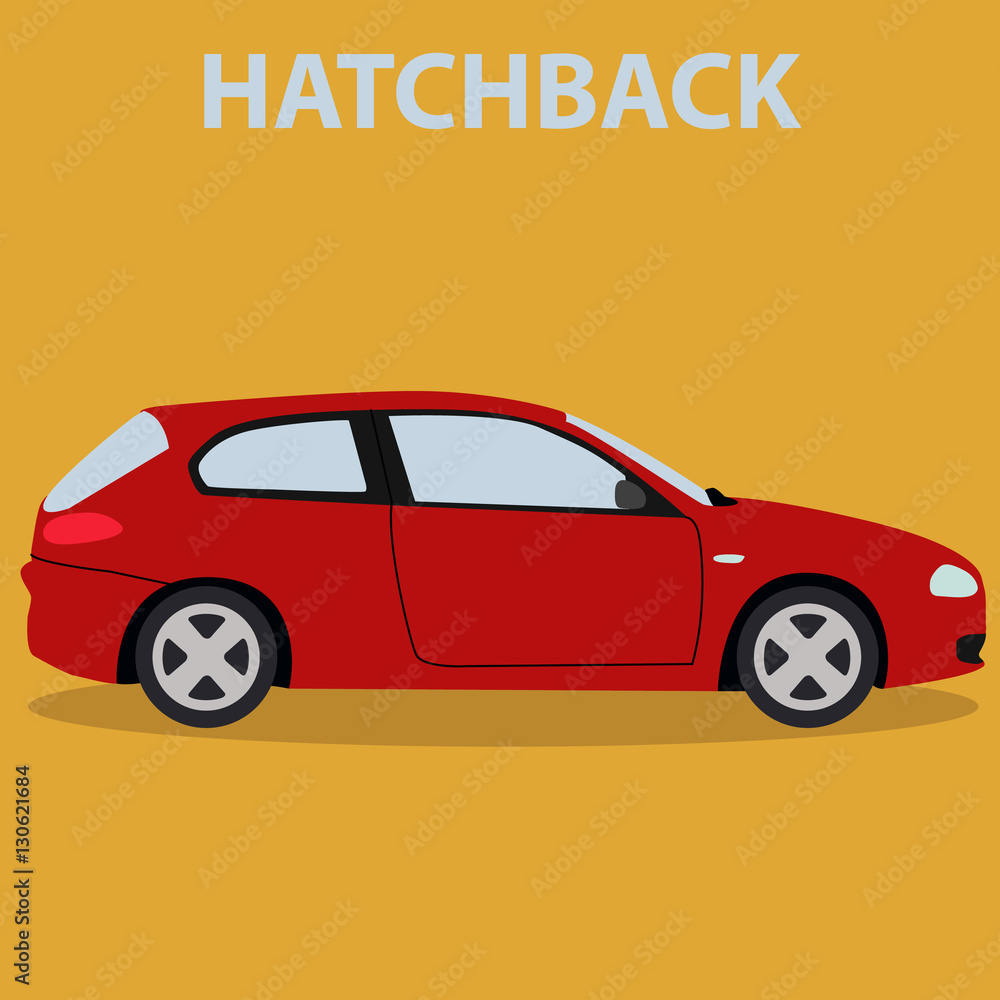 Car Hatchback vehicle transport type design