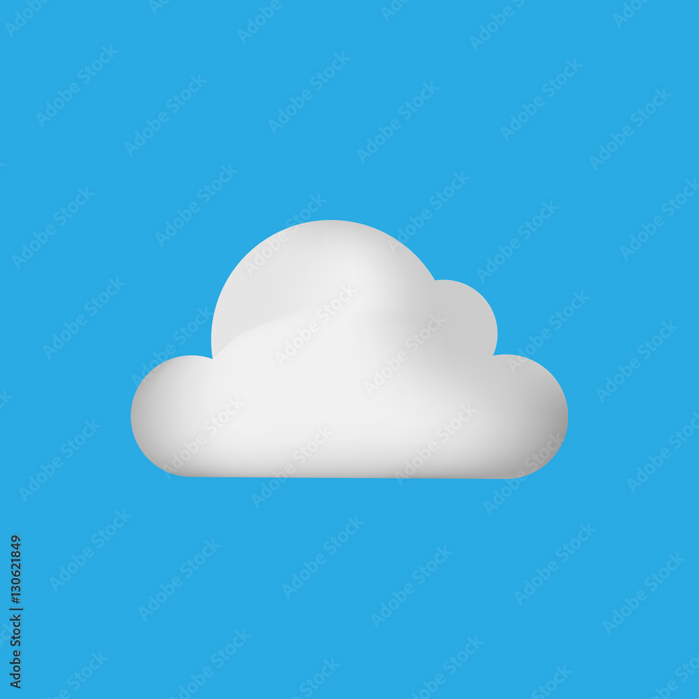 Cloud 3D icon Cloud 3D icon