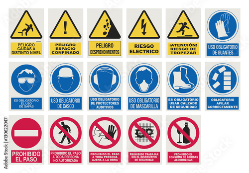 Panneaux de chantier Espagnols