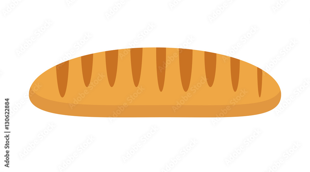 Loaf icon. Flat design, isolated on white background. Vector illustration, clip art