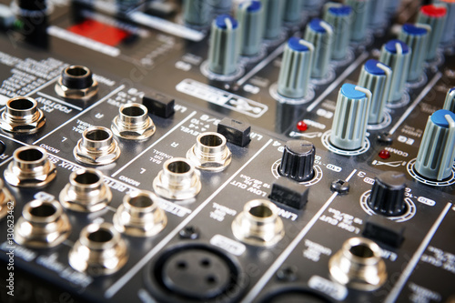 Sound Control. Mixer, sequencer. Background