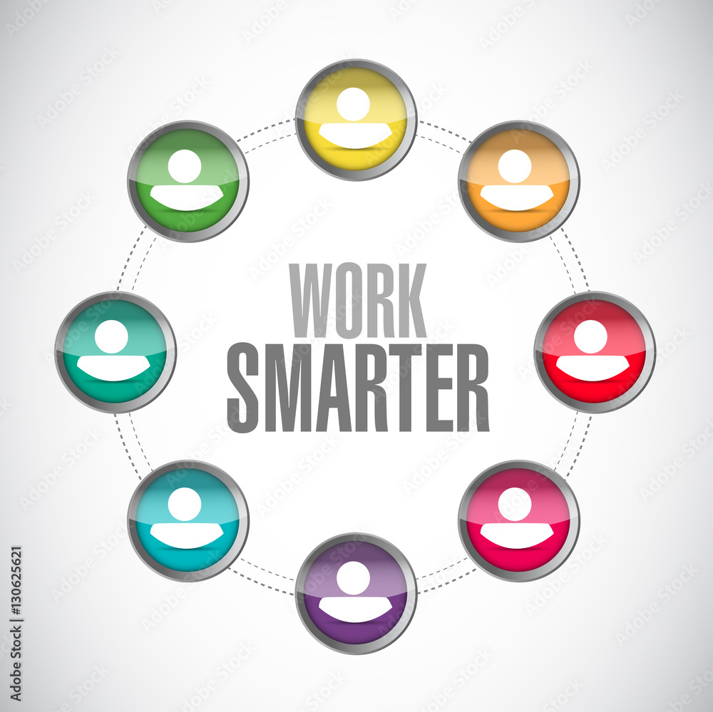 work smarter community sign concept work smarter community sign concept