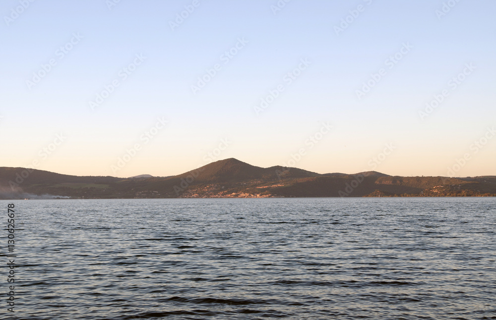 view of Bracciano lake