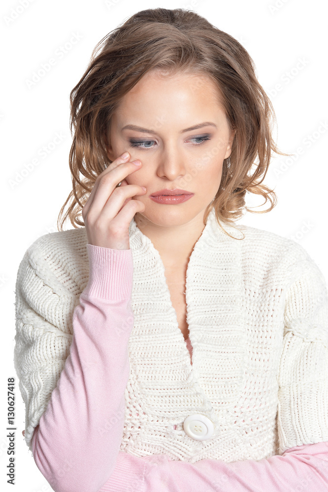 Sad young woman Sad young woman