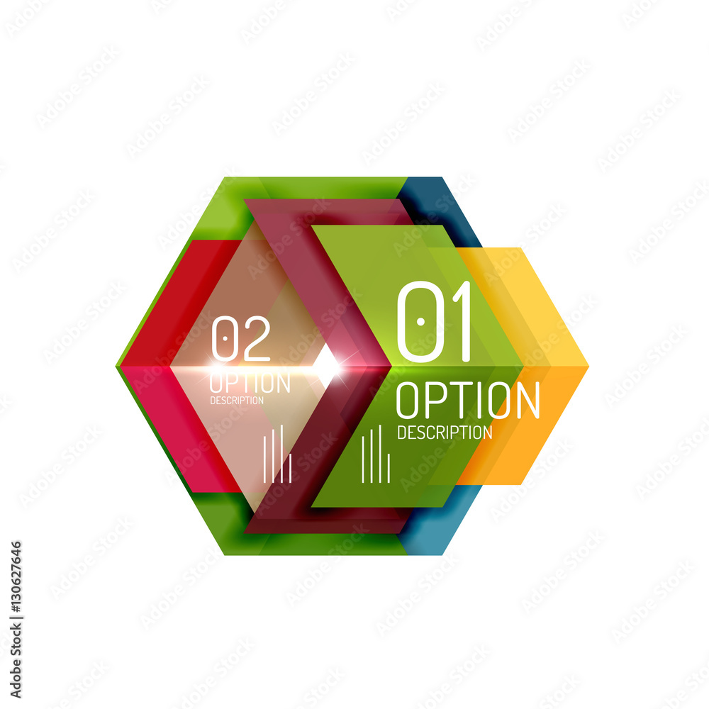 Abstract background, geometric infographic option templates Abstract background, geometric infographic option templates
