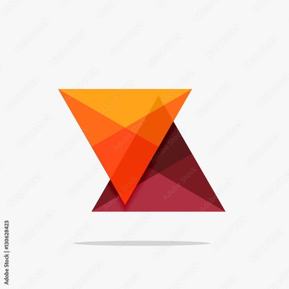 Blank triangle layout business template Blank triangle layout business template