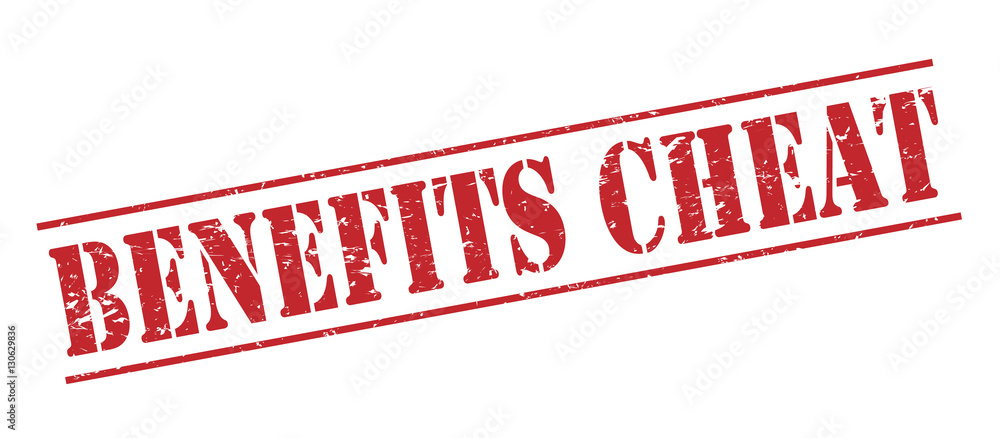 benefits cheat red stamp on white background benefits cheat red stamp on white background