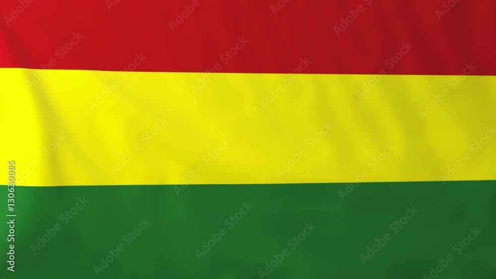 Flag of Bolivia. Rendered using official design and colors. Seamless loop. Flag of Bolivia. Rendered using official design and colors. Seamless loop.