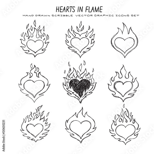 fired heart set