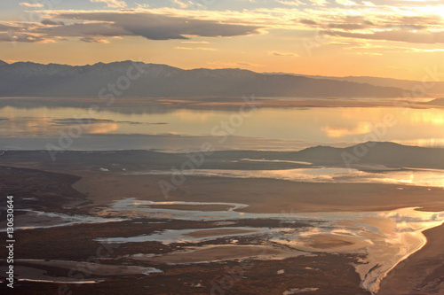 Salt Lake  Utah at sunset