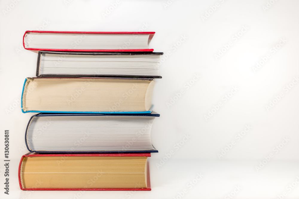 Stack of old books isolated Stack of old books isolated