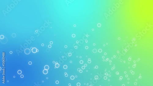 Wallpaper Mural Flickering  Bubbles sparkling Particles random motion abstract background on colorful deep blue cyan and yellow gradient color seamless loop animation random motion. Torontodigital.ca