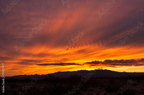 Sunset near St. David  Arizona