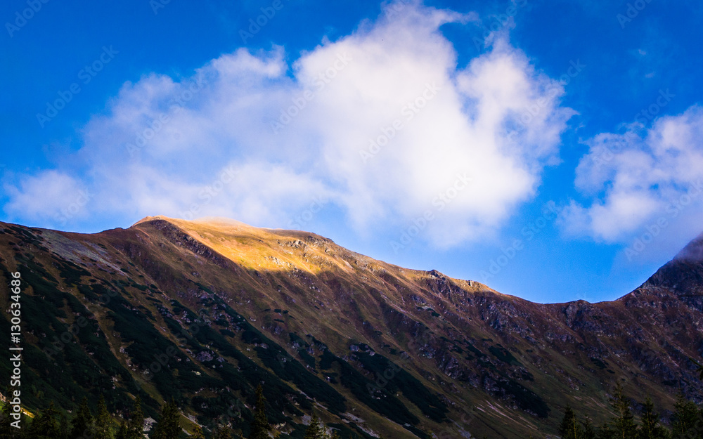 A beautiful mountain landscape in Tatry, Slovakia A beautiful mountain landscape in Tatry, Slovakia