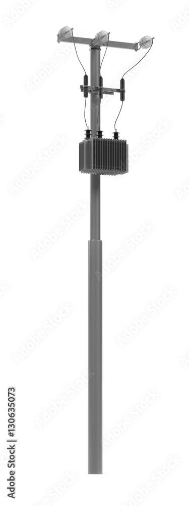 realistic 3d render of electric line realistic 3d render of electric line