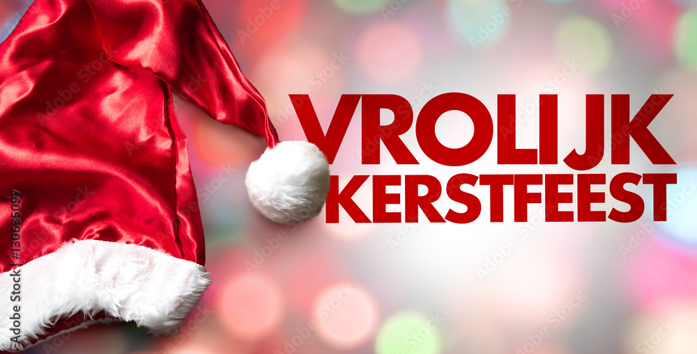 Merry Christmas (in Dutch) Stock Photo Adobe Stock
