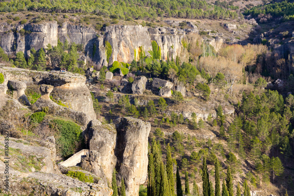 mountains and valleys of the Cuenca region, Spain