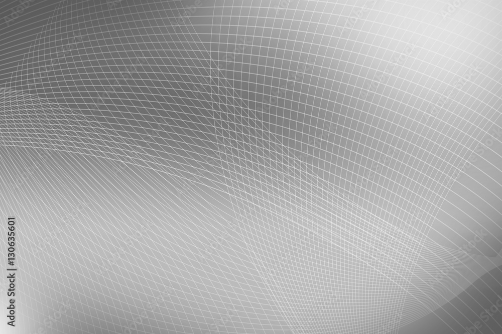 Fototapeta premium Abstract white wave curve line textured art with grey wave with gray band background and empty space for text.