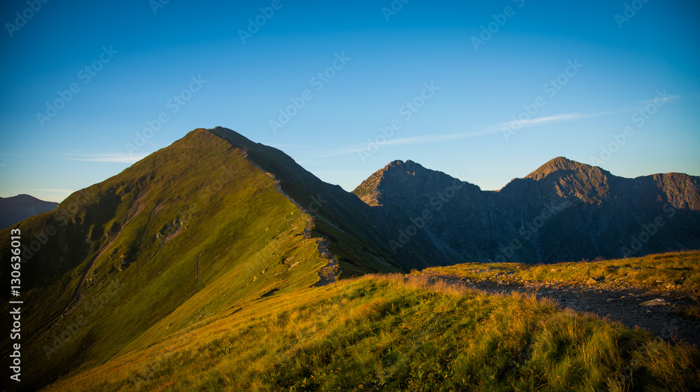 A beautiful mountain landscape in Tatry, Slovakia