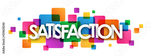 SATISFACTION Multicoloured Banner