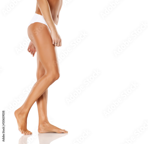 side view of elegant, beautifully shaped and cared woman's legs © vladimirfloyd
