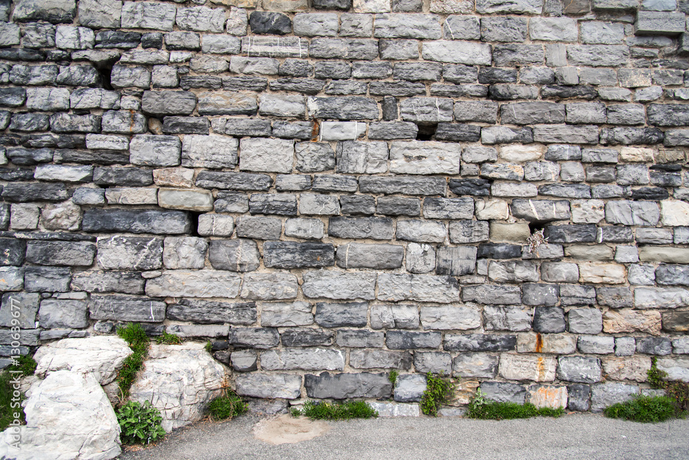 Old stone wall staircase from ancient castle in Portovenere Old stone wall staircase from ancient castle in Portovenere
