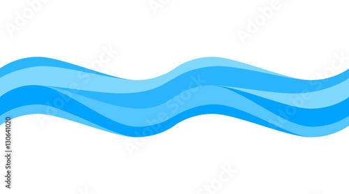 Seamless blue wave