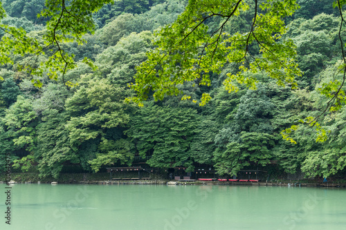 Lake in Japan of arashiyama