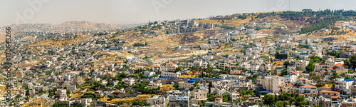 View of residential districts in Jerusalem