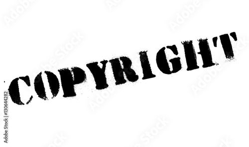 Copyright stamp. Grunge design with dust scratches. Effects can be easily removed for a clean, crisp look. Color is easily changed. rubber grunge
