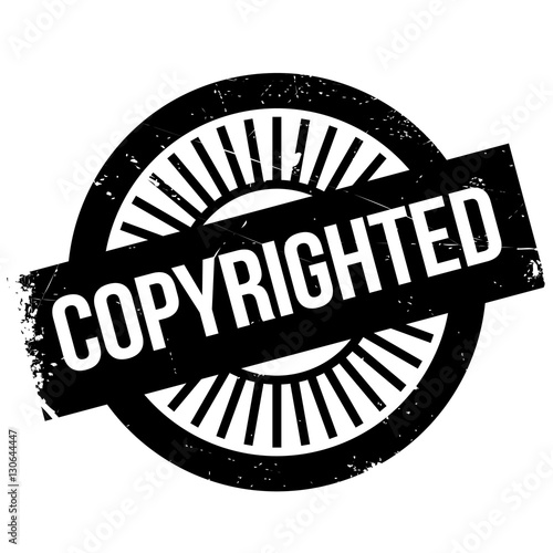 Copyrighted stamp. Grunge design with dust scratches. Effects can be easily removed for a clean, crisp look. Color is easily changed. rubber grunge