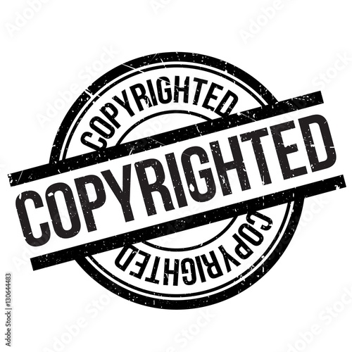 Copyrighted stamp. Grunge design with dust scratches. Effects can be easily removed for a clean, crisp look. Color is easily changed. rubber grunge